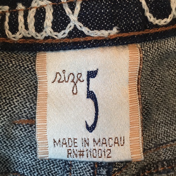 Dark Wash Denim Bermuda Shorts - Picture 5 of 6